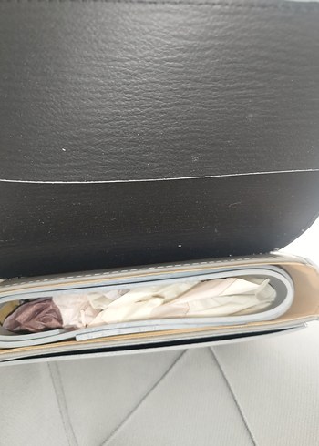 gri baget kadın omuz çantası - Görsel 3