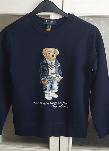 8 Yaş Beden Çocuk Polo Sweatshirt.