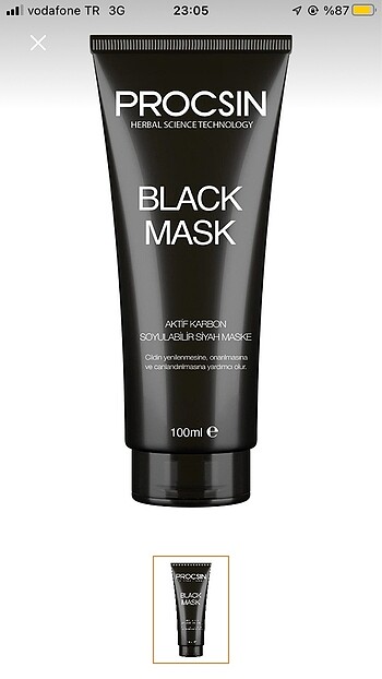 Siyah maske procsin