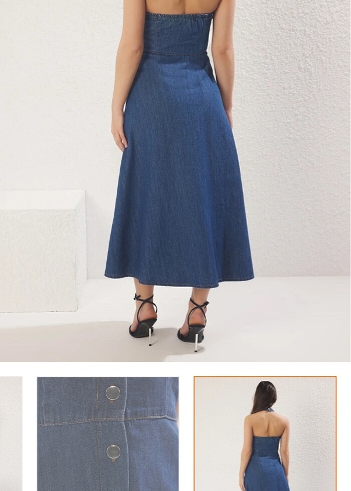 Denim Elbise - Görsel 4