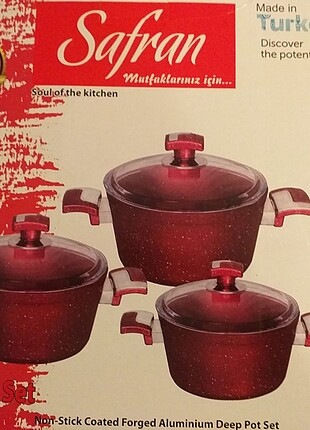 Diğer Safran 3lü derin seti 18 20 22 cm