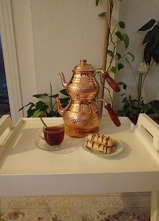  Beden Bakır çaydanlık 