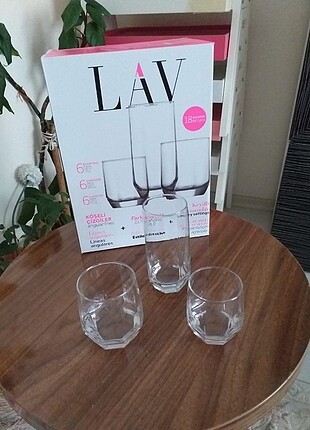 Lav Lav daimond 18 parça su bardağı seti 