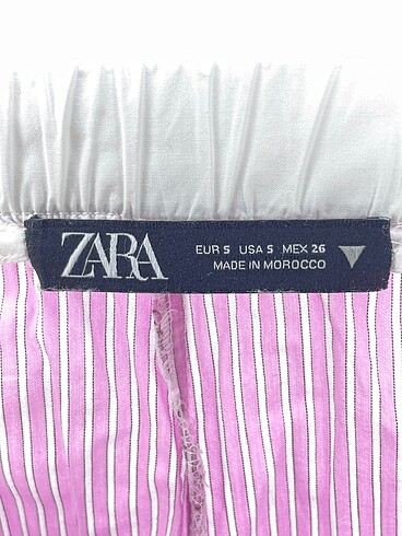s Beden pembe Renk Zara Mini Şort %70 İndirimli.