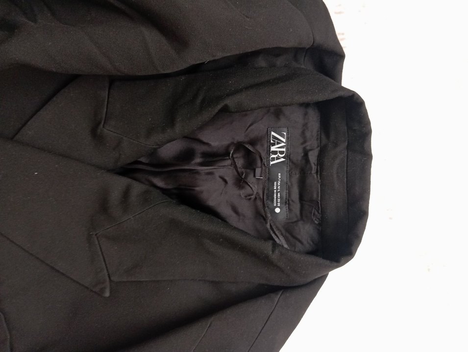 zara siyah Düğmeli Blazer Ceket - Görsel 4