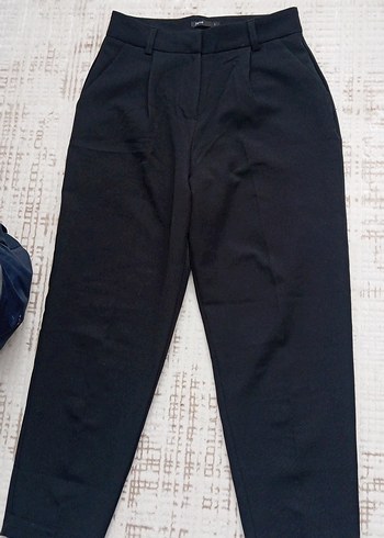 Siyah Kadın Kumaş Pantolon - Görsel 2