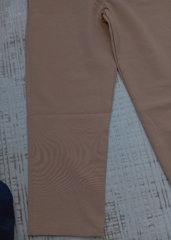 camel Kadın Kumaş Pantolon Midi Boy - Görsel 3