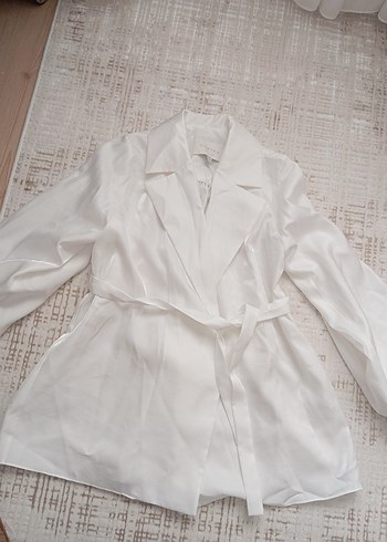 manuka beyaz Kadın Ceket - Görsel 3