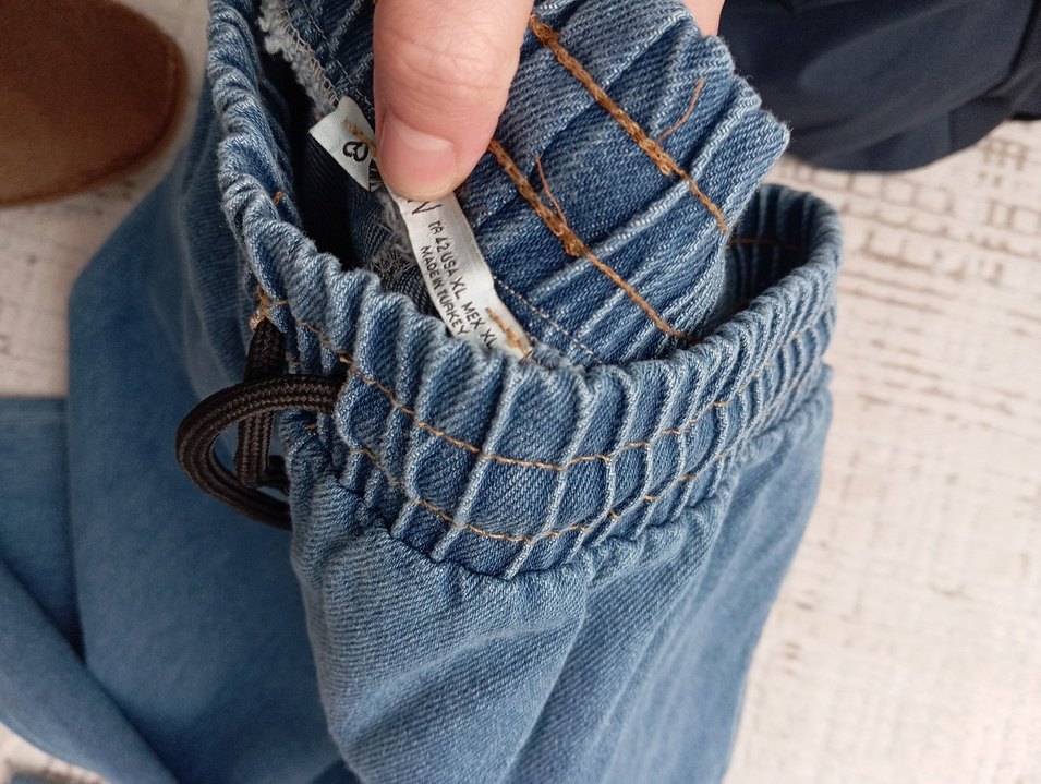 Mavi Kadın bol paça pantolon - Görsel 4