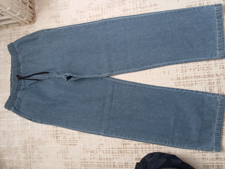 Mavi Kadın bol paça pantolon - Görsel 2