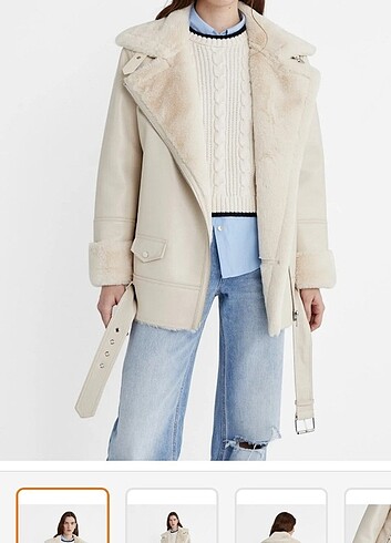 l Beden ten rengi Renk Stradivarius suni deri mont