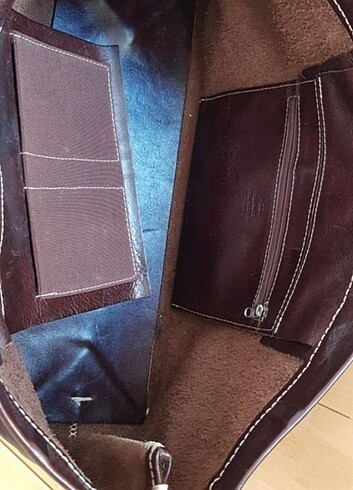  Beden kahverengi Renk Gön deri orjinal handmade Gerçek deri çanta 