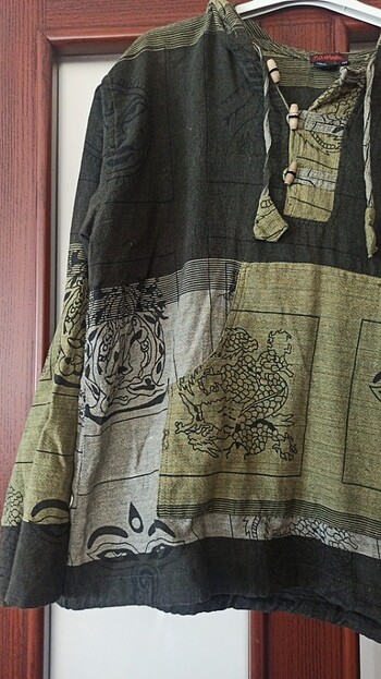 American Vintage Nepal üretimi etnik gömlek