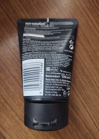 Nivea Men Deep Dimension Yüz & Sakal Yıkama Jeli - Görsel 2