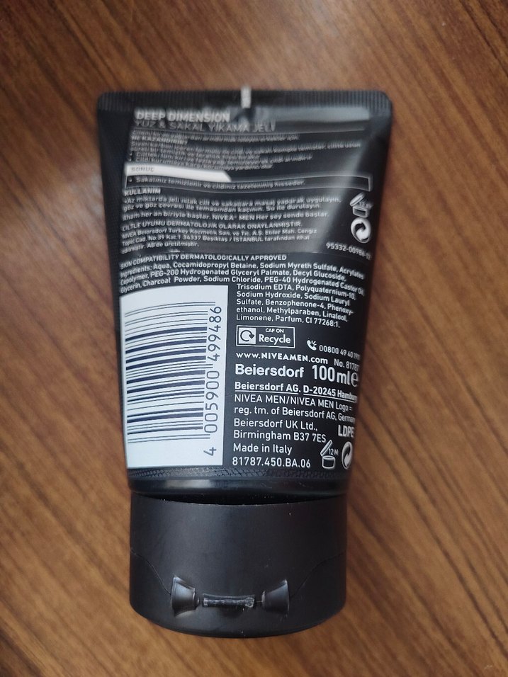 Nivea Men Deep Dimension Yüz & Sakal Yıkama Jeli - Görsel 2