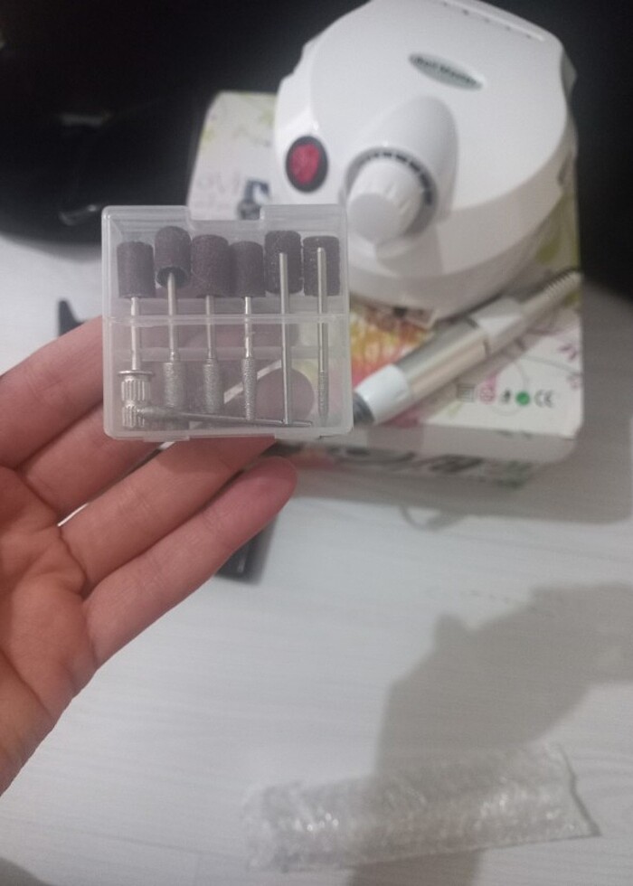 Nail Drill Elektrikli Manikür Pedikür Törpü Makinası - Görsel 4