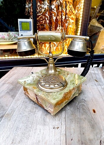 1960's İtalyan Mermeri Çevirmeli Telefon 