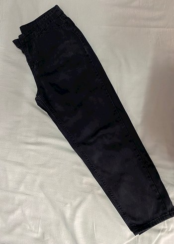 Siyah Mom Jean - Görsel 3