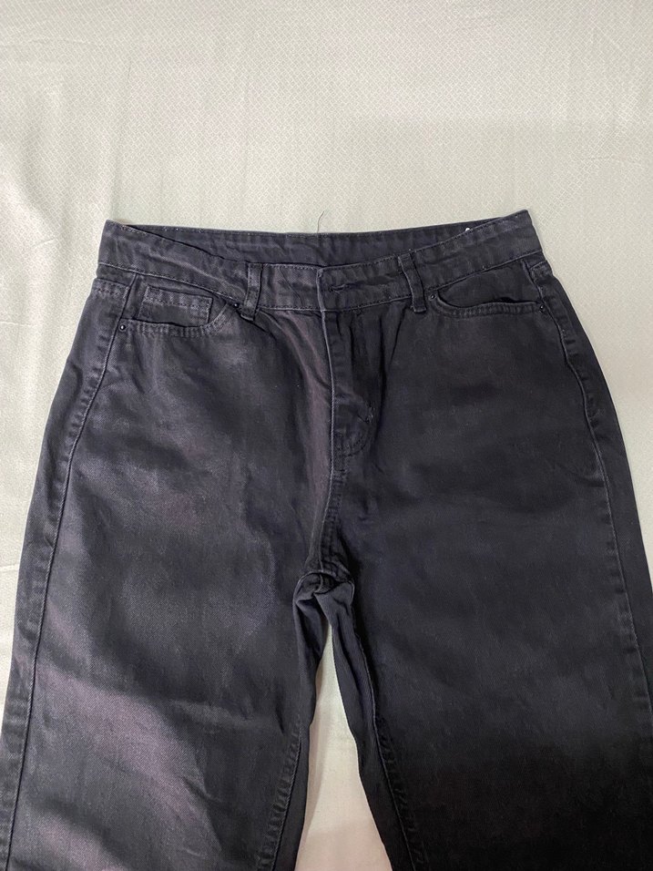 Siyah Mom Jean - Görsel 2