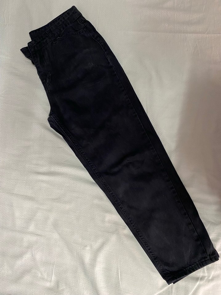 Siyah Mom Jean - Görsel 3