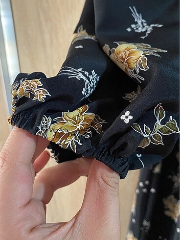 Siyah Tesettür Elbise - Görsel 2