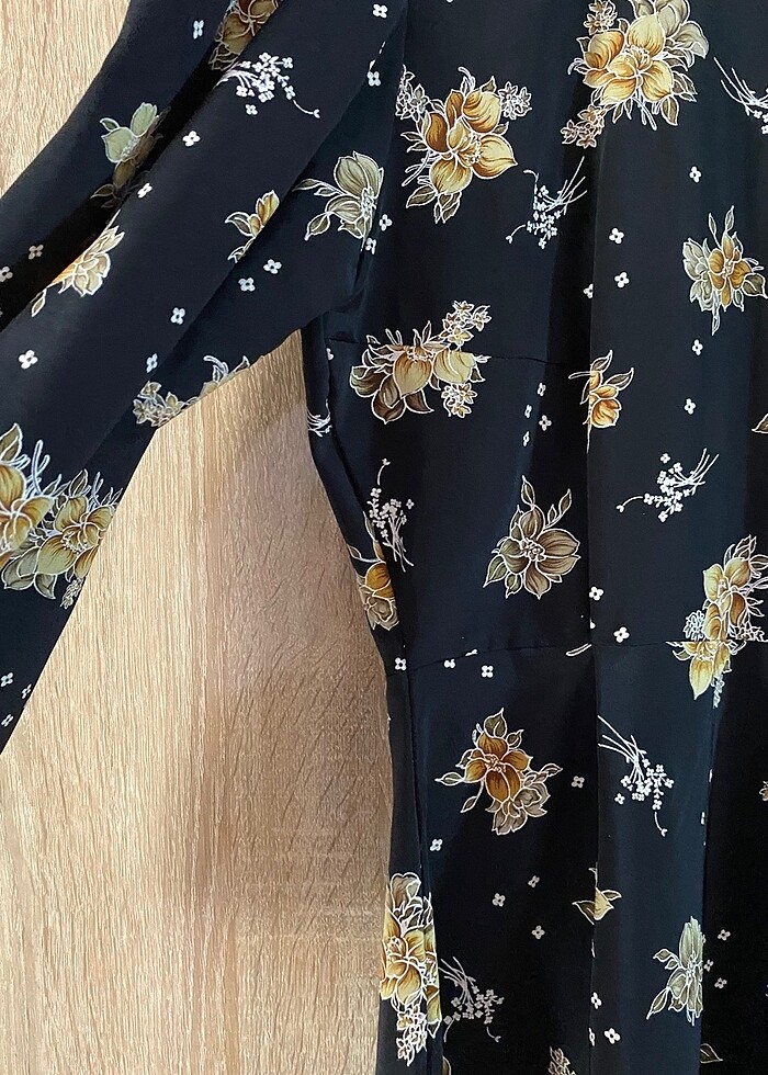 Siyah Tesettür Elbise - Görsel 3