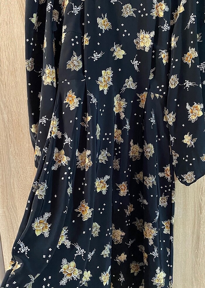 Siyah Tesettür Elbise - Görsel 5