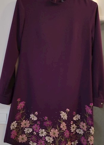Hiç Kullanılmamış Sıfır Mor Kadın Tunik - Görsel 2