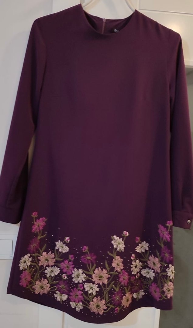 Hiç Kullanılmamış Sıfır Mor Kadın Tunik - Görsel 2