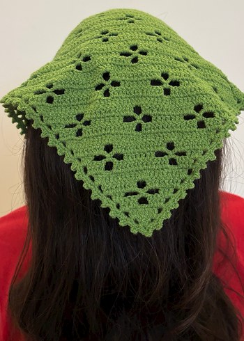 El Örgüsü Kadın Bandana - Görsel 2