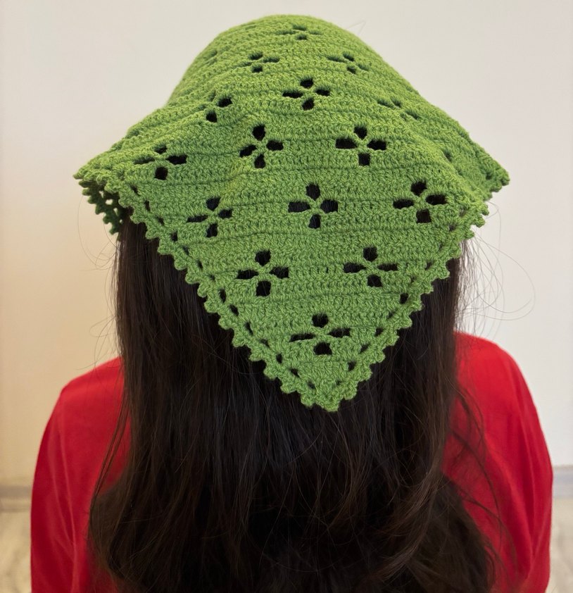 El Örgüsü Kadın Bandana - Görsel 2