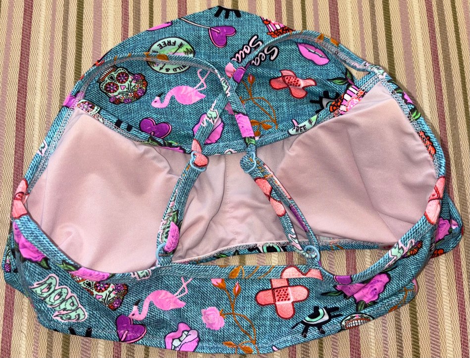 Penti 36 Beden Renkli Baskılı Pop Kültür Bikini Üstü - Görsel 2