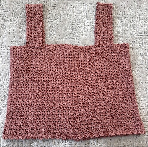 Diğer M/L Beden El Örgüsü Yazlık Üst Bluz Crop Büstiyer
