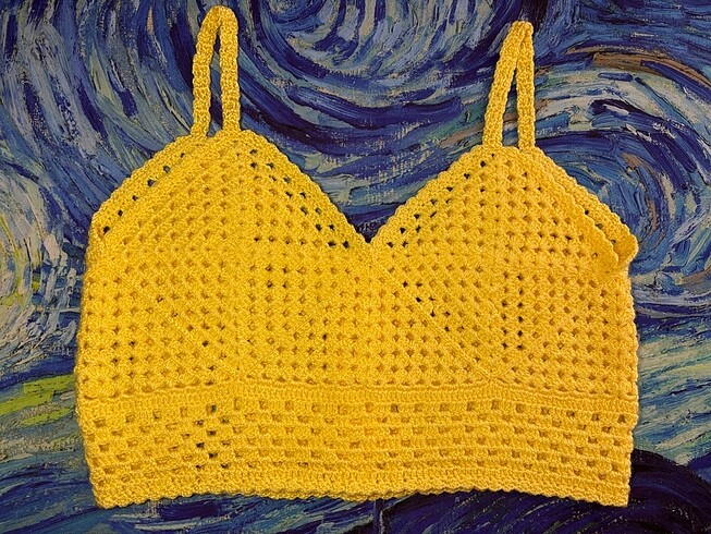 Diğer El Örgüsü Yazlık Üst Bluz Crop Büstiyer