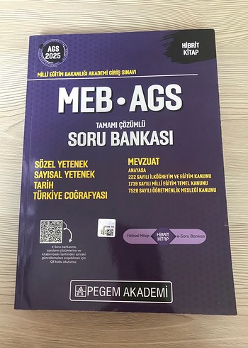 MEB-AGS 2025 Soru Bankası Tamamı Çözümlü