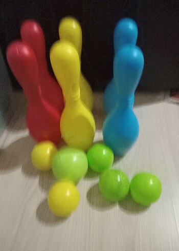 Renkli Plastik Bowling Seti - Görsel 2