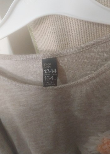 Zara Bej Uzun Kollu cocuk elbisesi