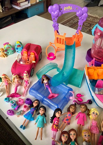 Polly Pocket Renkli Bebek ve Oyun Seti - Görsel 4