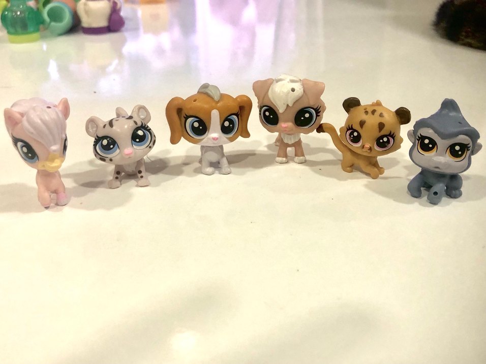 Pastel Renkli Küçük Hayvan Figürleri 5 adet - Görsel 2