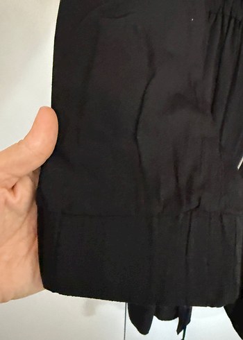 Siyah Uzun Kollu ince Ceket - Görsel 14