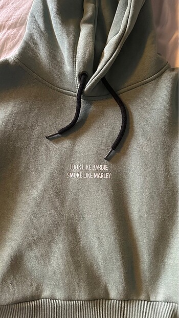 Baskılı Crop Sweatshirt