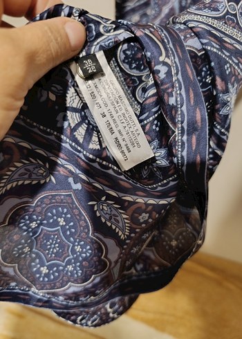 massimo dutti ipek elbise - Görsel 5