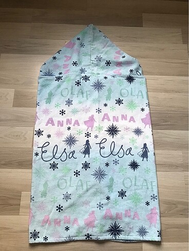 6 Yaş Beden Elsa Panço havlu plaj havlusu iki adet
