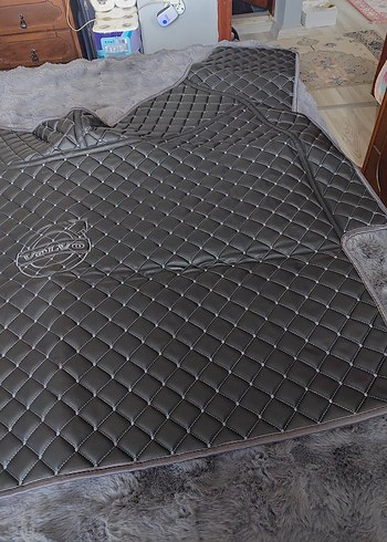 Gri Biker Desenli Volvo Koltuk Kılıfı - Görsel 3