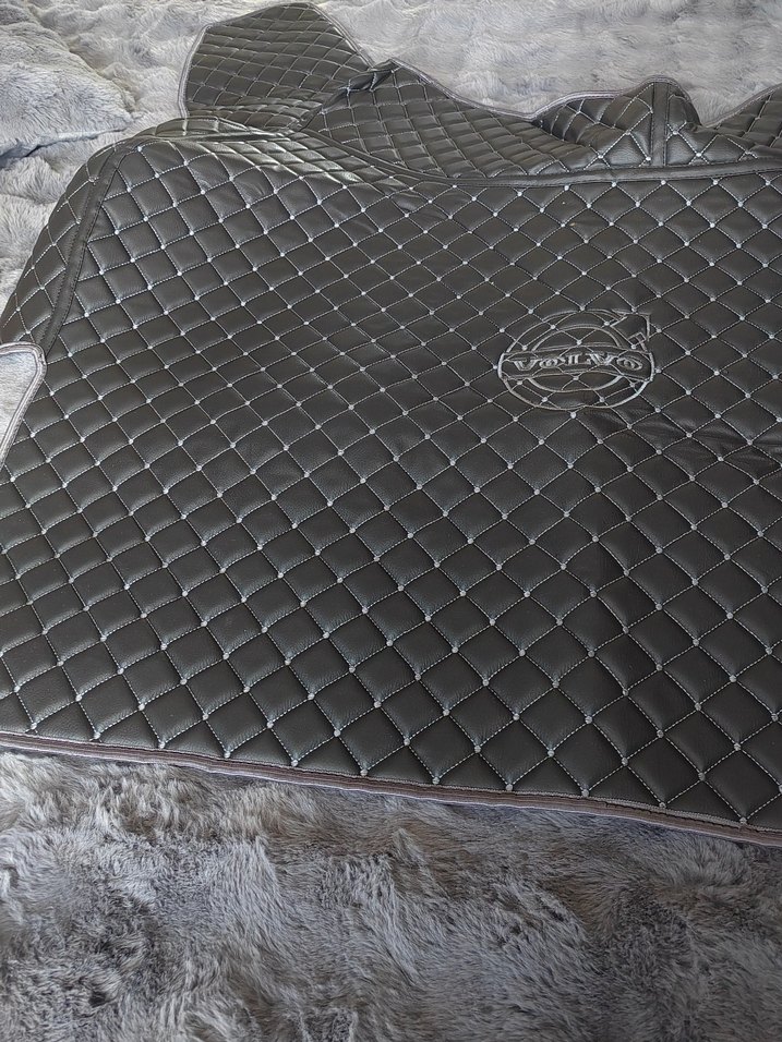 Gri Biker Desenli Volvo Koltuk Kılıfı - Görsel 2