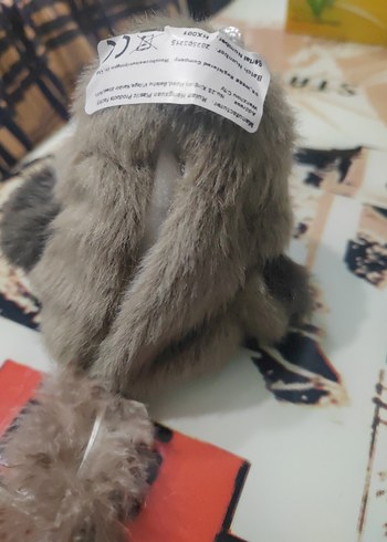 Gri Peluş Baykuş Oyuncak - Görsel 3