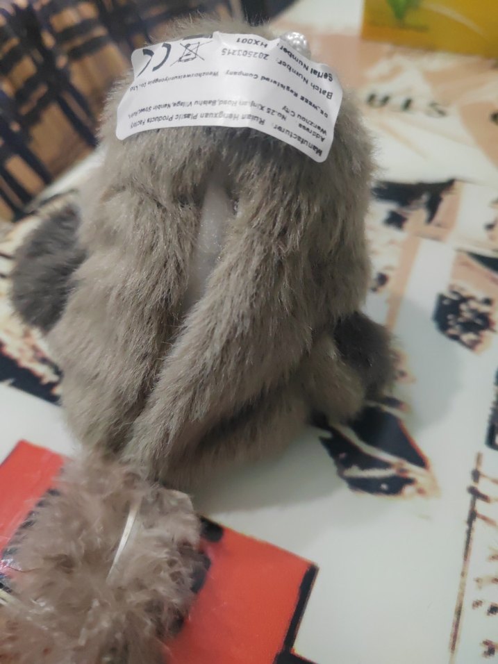 Gri Peluş Baykuş Oyuncak - Görsel 3