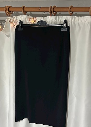 Siyah Midi Kadın Etek - Görsel 3