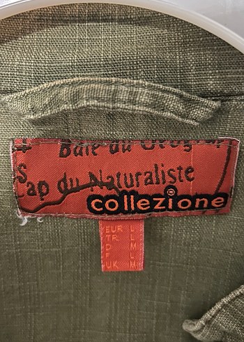 Haki Fermuarlı Vintage Ceket - Görsel 4