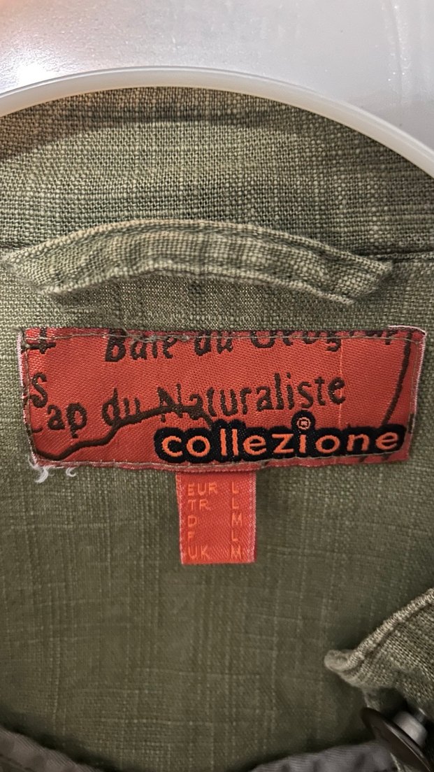 Haki Fermuarlı Vintage Ceket - Görsel 4